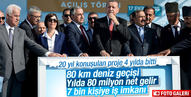 KKTC'nin su sorununu giderecek projenin açılışı yapıldı