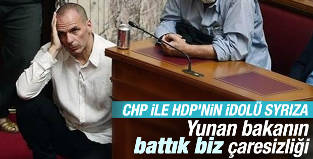 Yunan bakan Varoufakis'in zor anları