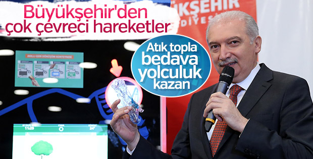 İBB'den çevre dostu İstanbulkart yükleme makinesi