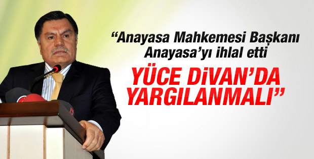 İbrahim Uslu: Haşim Kılıç Yüce Divan'da yargılanmalı