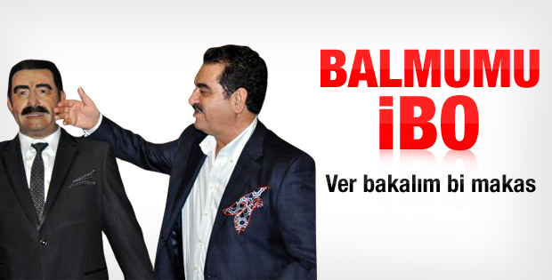 İbrahim Tatlıses balmumu heykelinden makas aldı
