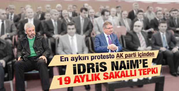 İdris Naim'i protesto eden AK Partili vekil