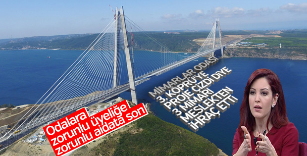 3. Köprü'ye proje çizen 3 mimar meslekten men edildi