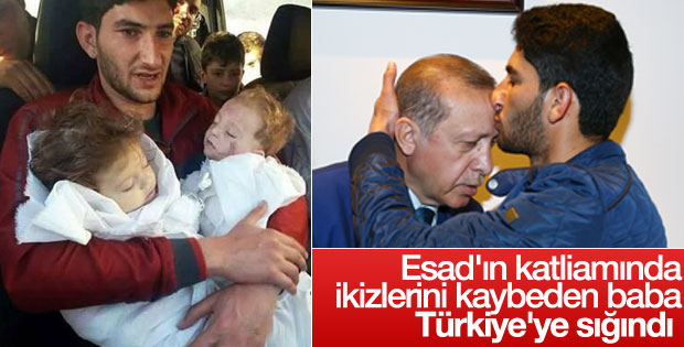 Sarın gazıyla öldürülen ikizlerin babası Türkiye'de