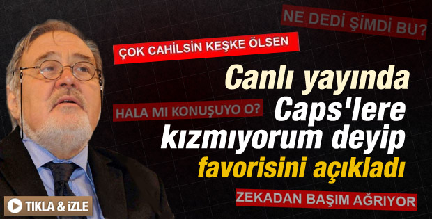 İlber Ortaylı canlı yayında caps'lerini yorumladı