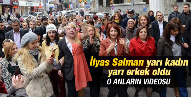 İlyas Salman'ın kadın eylemindeki görüntüleri