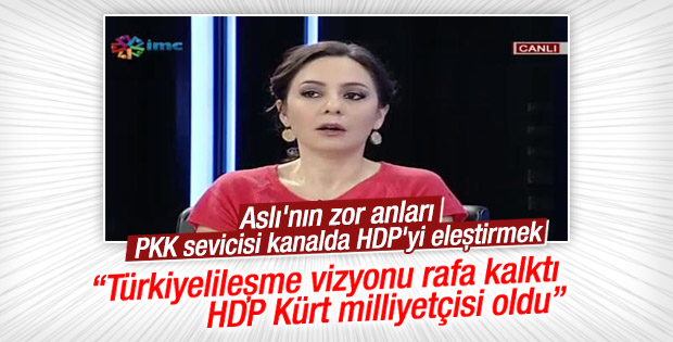 Aslı Aydıntaşbaş PKK sevicisi kanalda HDP'yi eleştirdi