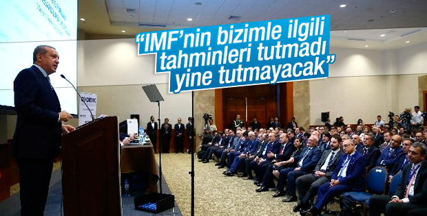 Erdoğan: IMF bizimle ilgili tahminleri tutturamadı
