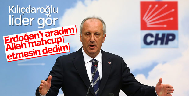 Muharrem İnce: Erdoğan'a 'Allah mahcup etmesin' dedim