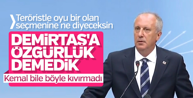 Muharrem İnce'nin Selahattin Demirtaş çarkı