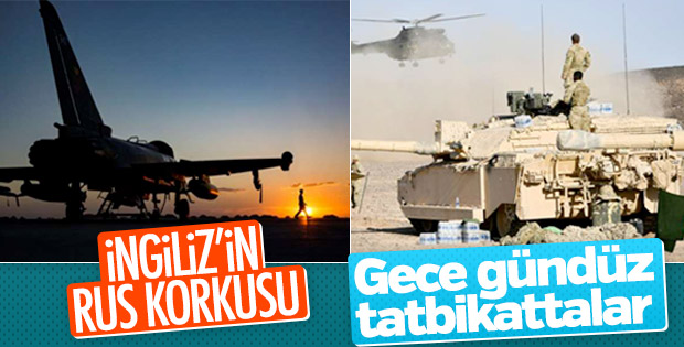 İngiliz ordusu Rusya'ya karşı prova yapıyor