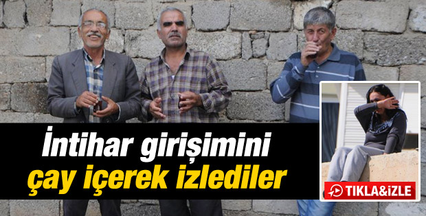 Antalyalılar intihar girişimini çay içerek izlediler