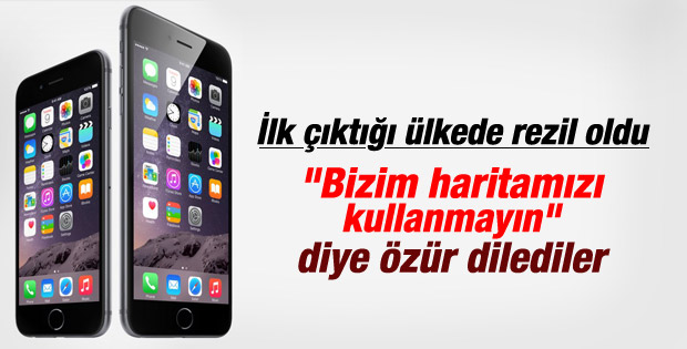 iPhone 6'ın harita uygulamasında hata çıktı