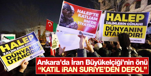 İran'ın Ankara ve İstanbul elçilikleri önünde protestolar