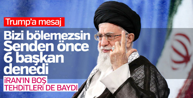 Hamaney: ABD, umutsuzca İranlıları bölmek istiyor