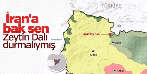 İran, Afrin operasyonunun durdurulmasını istedi