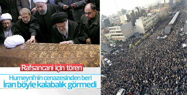 Rafsancani’nin cenaze törenine yüksek katılım