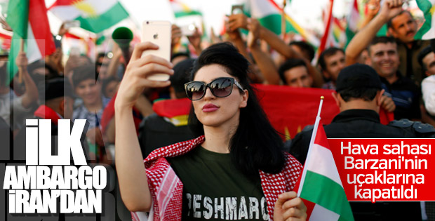 İran'dan Kuzey Irak'a hava ambargosu