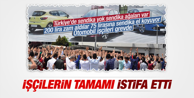 Ford Otosan işçileri Türk Metal'den istifa etti