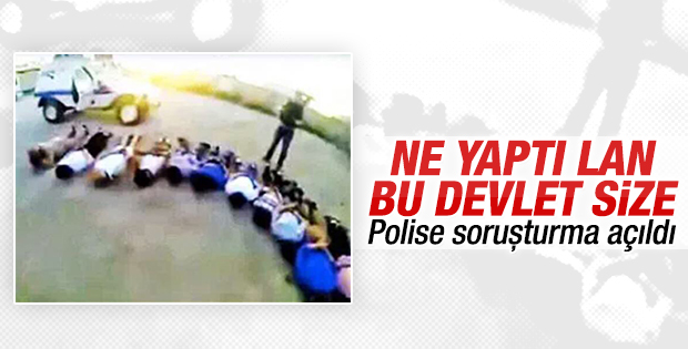 Şantiye işçilerini yere yatıran polislere soruşturma