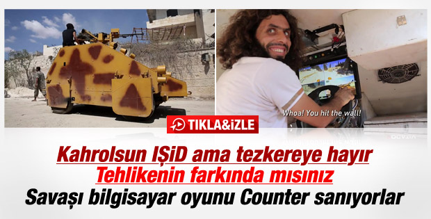 IŞİD bilgisayar oyunu gibi tank kullanıyor İZLE