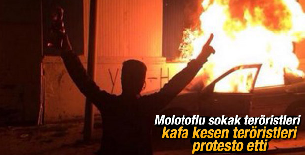 Dolapdere ve Gazi Mahallesi'nde IŞİD protestosu