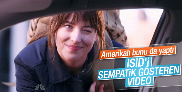 Dakota Johnson'dan IŞİD reklamı gibi parodi VİDEO