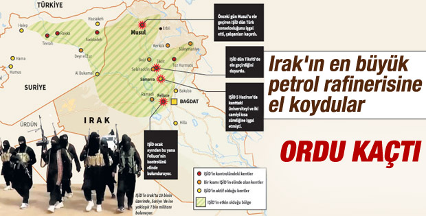 IŞİD petrol kenti Bici'yi ele geçirdi