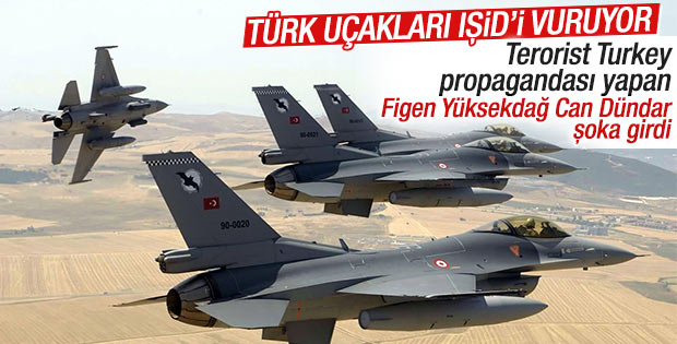 Türkiye ve koalisyon uçakları IŞİD'i vurdu