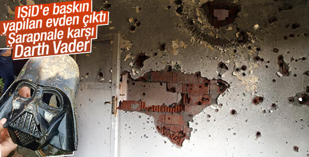 IŞİD'çilerin evinden Darth Vader maskesi çıktı