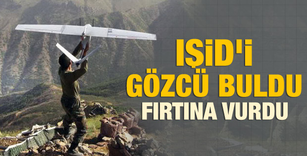 İnsansız hava aracı Gözcü buldu obüsler vurdu