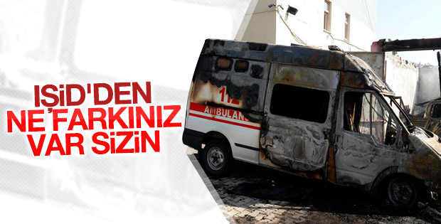 PKK'lı teröristler Tunceli'de ambulans yaktı