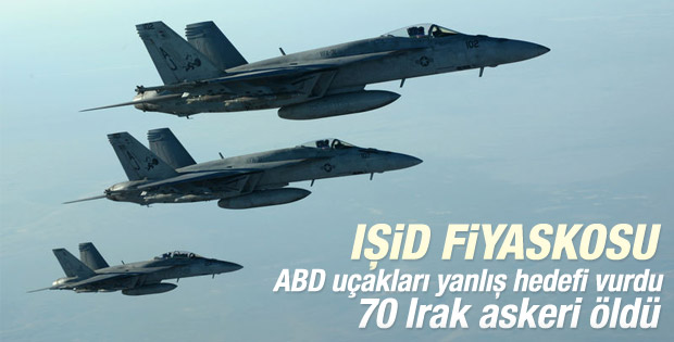ABD hava saldırısında 70 Irak askeri öldü