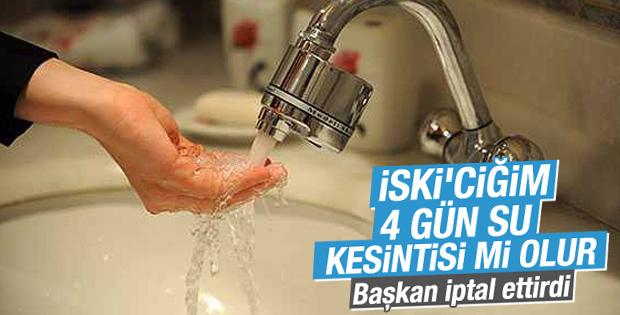 İstanbul'da su kesintisi yapılmayacak