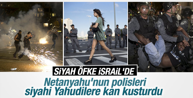 İsrail'de Etiyopya asıllı Yahudilerin eylemleri sürüyor