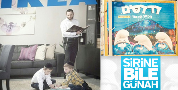 İsrail'de radikal Yahudiler için kadınsız görseller