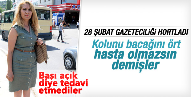 Bu habere inanmamızı bekliyorlar: Başın açıksa tedavi yok