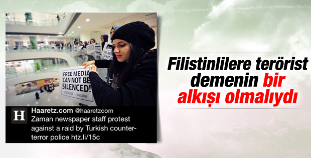 İsrail gazetesi Haaretz'den Zaman'a destek