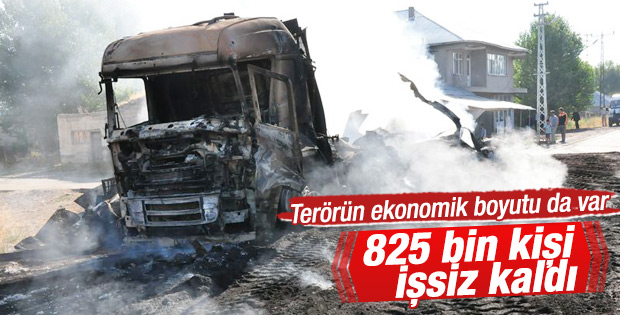 PKK 825 bin kişiyi işsiz bıraktı