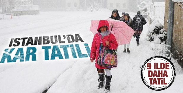 İstanbul'da kar tatili 