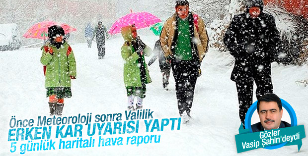 İstanbul Valiliği'nden kar uyarısı