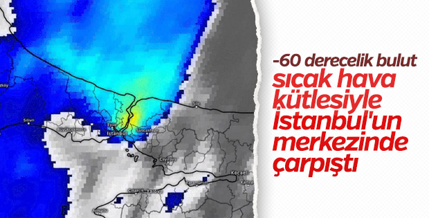 İstanbul'dan -60 Derecelik bulut geçti