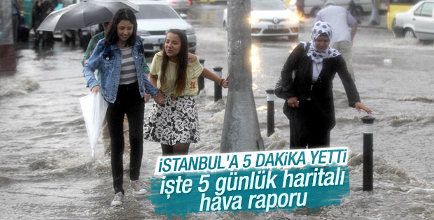 İstanbul'a beklenen yağmur geldi