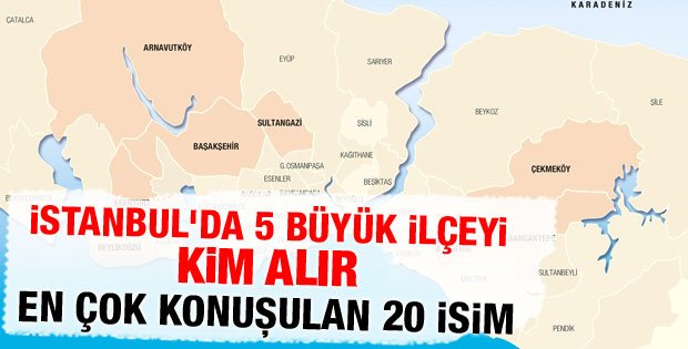 İstanbul'da yarışın kızıştığı ilçeler