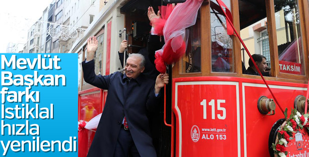 İstiklal Caddesi yenilendi