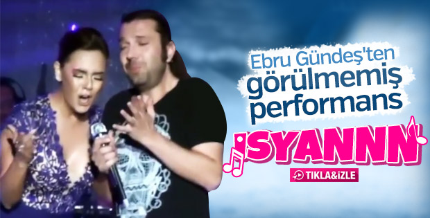Ebru Gündeş'in İsyan performansı