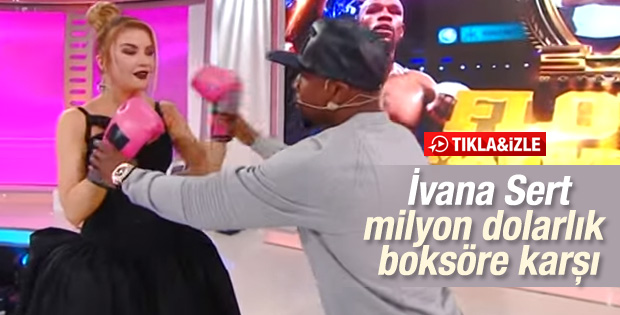 İvana Sert, Floyd Mayweather'le boks maçı yaptı