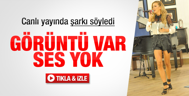 Ivana Sert canlı yayında şarkı söyledi