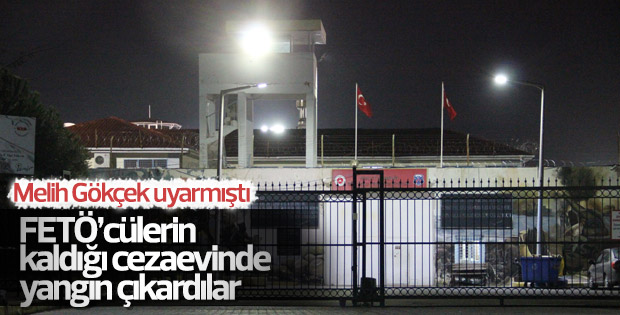İzmir'de cezaevinde yangın