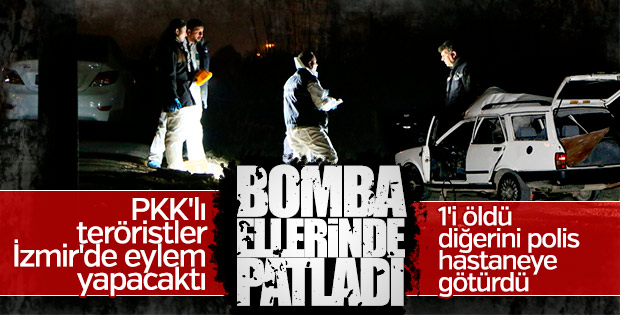 Eyleme giden PKK'lıların otomobilinde bomba patladı